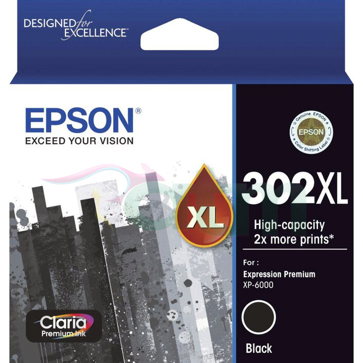 Epson 302XL C13T01X192 Genuine Black Ink Cartridge