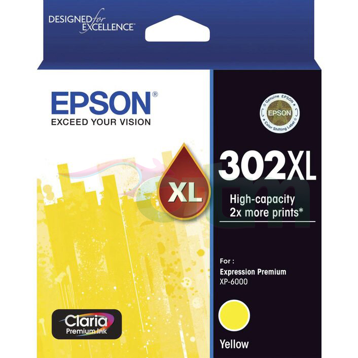 Epson 302XL C13T01Y492 Genuine Yellow Ink Cartridge