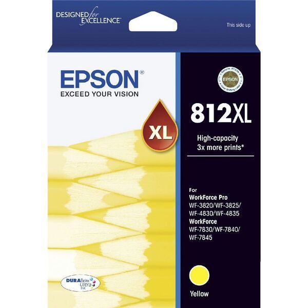 Epson 812XL C13T05E492 Genuine Yellow Ink Cartridge