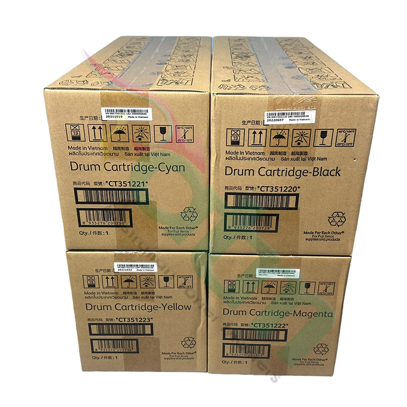Fuji Xerox CP475 AP, VII C4421 Genuine Drum Cartridges Value Pack